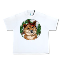 White Shiba Inu Christmas Urban Heavy Tee - RanaPortraitStore