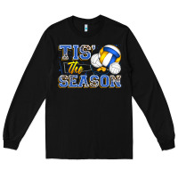 Black tis' the season volleyball Long Sleeve Tee - Zillion Design Studio