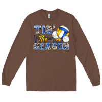 Chestnut tis' the season volleyball Long Sleeve Tee - Zillion Design Studio