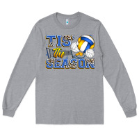 Heather Grey tis' the season volleyball Long Sleeve Tee - Zillion Design Studio