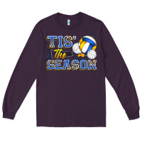 Plum tis' the season volleyball Long Sleeve Tee - Zillion Design Studio