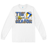 White tis' the season volleyball Long Sleeve Tee - Zillion Design Studio