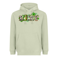 Matcha lucky with gnome and  shamrocks Heavyweight Hoodie - AdoDesignShop