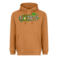 Meerkat lucky with gnome and  shamrocks Heavyweight Hoodie - AdoDesignShop