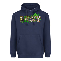 Navy lucky with gnome and  shamrocks Heavyweight Hoodie - AdoDesignShop
