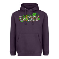 Lucky With Gnome And  Shamrocks Heavyweight Hoodie | Teevron