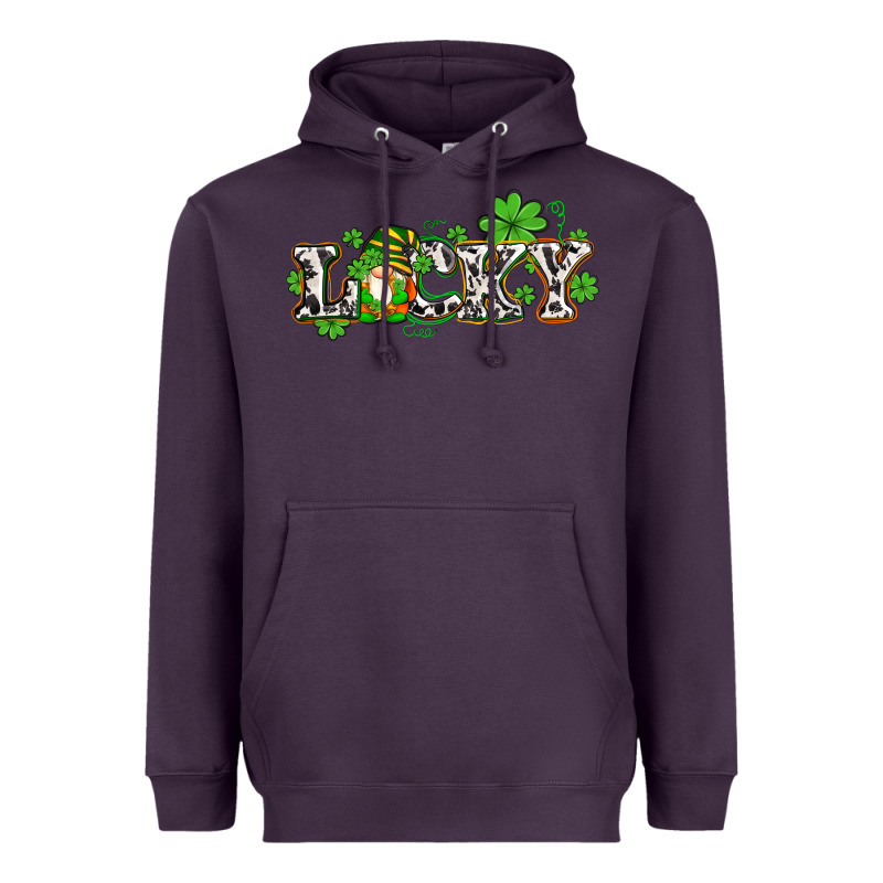 Lucky With Gnome And  Shamrocks Heavyweight Hoodie by AdoDesignShop | Teevron