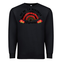 Black me de la herencia hispana hand fan Premium Sweatshirt - BundleAndBundleShop