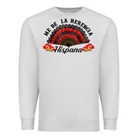 Dove Grey me de la herencia hispana hand fan Premium Sweatshirt - BundleAndBundleShop