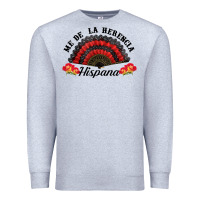 Heather Grey me de la herencia hispana hand fan Premium Sweatshirt - BundleAndBundleShop