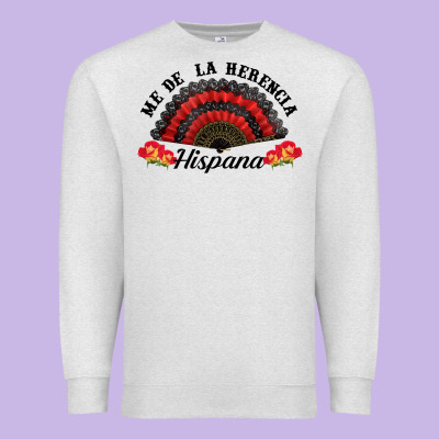 Me De La Herencia Hispana Hand Fan Premium Sweatshirt Designed By Bundleandbundleshop