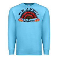 Ocean Blue me de la herencia hispana hand fan Premium Sweatshirt - BundleAndBundleShop