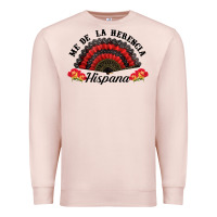 Pale Pink me de la herencia hispana hand fan Premium Sweatshirt - BundleAndBundleShop