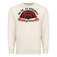 Sandshell me de la herencia hispana hand fan Premium Sweatshirt - BundleAndBundleShop