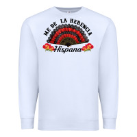 White me de la herencia hispana hand fan Premium Sweatshirt - BundleAndBundleShop