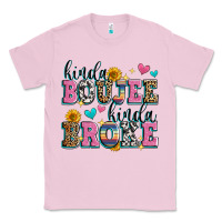 Bubblegum Pink kinda boujee kinda broke Classic Tee - Zillion Design Studio