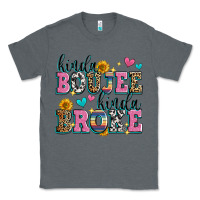 Charcoal Heather kinda boujee kinda broke Classic Tee - Zillion Design Studio