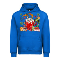 Cobalt cup of chocolate and cookies Urban Hoodie - MaliasSmallBusiness