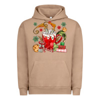 Pigment Burro cup of chocolate and cookies Urban Hoodie - MaliasSmallBusiness