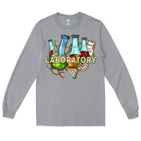 Heather Grey laboratory Long Sleeve Tee - texasbilliewilder