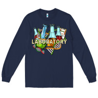 Navy laboratory Long Sleeve Tee - texasbilliewilder