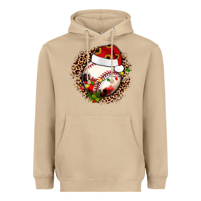 Christmas Baseball Heavyweight Hoodie by JahusDesignShop | Teevron