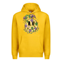 Lemon smiley face mardi gras Premium Hoodie - MaliasSmallBusiness
