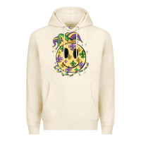 Tofu smiley face mardi gras Premium Hoodie - MaliasSmallBusiness