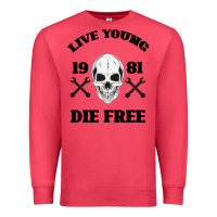 Cardinal Live Young Die Free Premium Sweatshirt - Bettercallsaul