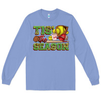 Colony Blue tis' the season softball Long Sleeve Tee - Zillion Design Studio