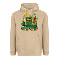 Mushroom lucky truck with flags and beers Heavyweight Hoodie - AdoDesignShop