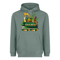 Sage lucky truck with flags and beers Heavyweight Hoodie - AdoDesignShop