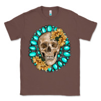 Chestnut skull with gemstone and sunflower Classic Tee - RanaPortraitStore