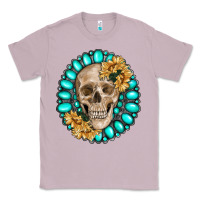 Lilac skull with gemstone and sunflower Classic Tee - RanaPortraitStore