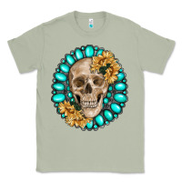 Matcha skull with gemstone and sunflower Classic Tee - RanaPortraitStore