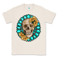 Natural skull with gemstone and sunflower Classic Tee - RanaPortraitStore
