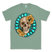Sage skull with gemstone and sunflower Classic Tee - RanaPortraitStore