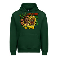 Forest Green black history vibes Urban Hoodie - NancyCooperArtShop