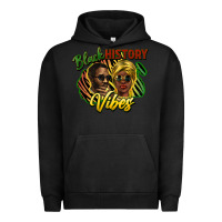Pigment Black black history vibes Urban Hoodie - NancyCooperArtShop