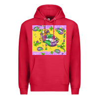 Cardinal mardi gras lips Premium Hoodie - MaliasSmallBusiness