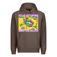 Coffee mardi gras lips Premium Hoodie - MaliasSmallBusiness