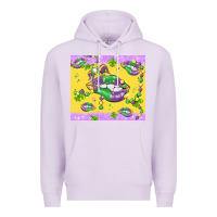 Lilac mardi gras lips Premium Hoodie - MaliasSmallBusiness