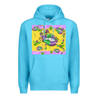 Ocean Blue mardi gras lips Premium Hoodie - MaliasSmallBusiness