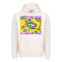 Pale Pink mardi gras lips Premium Hoodie - MaliasSmallBusiness