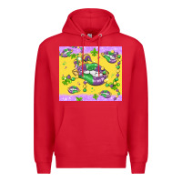 Red mardi gras lips Premium Hoodie - MaliasSmallBusiness