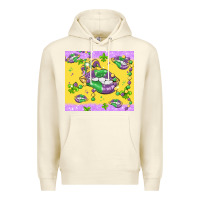 Sandshell mardi gras lips Premium Hoodie - MaliasSmallBusiness