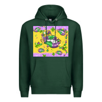 Sports Green mardi gras lips Premium Hoodie - MaliasSmallBusiness