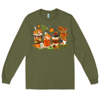 Army Green fall nurse coffee cups Long Sleeve Tee - texasbilliewilder