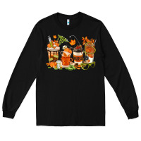 Black fall nurse coffee cups Long Sleeve Tee - texasbilliewilder