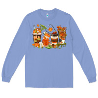 Colony Blue fall nurse coffee cups Long Sleeve Tee - texasbilliewilder